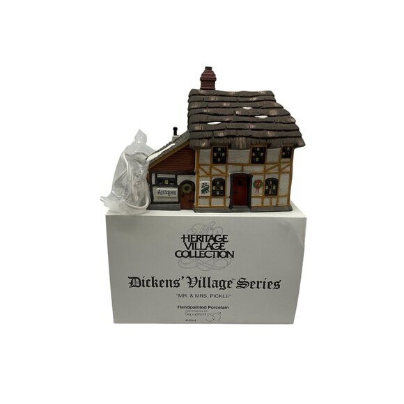 Dept. 56 Dickens' Village Series Mr. and Mrs. Pickle Christmas Village Collectib - Picture 2 of 14